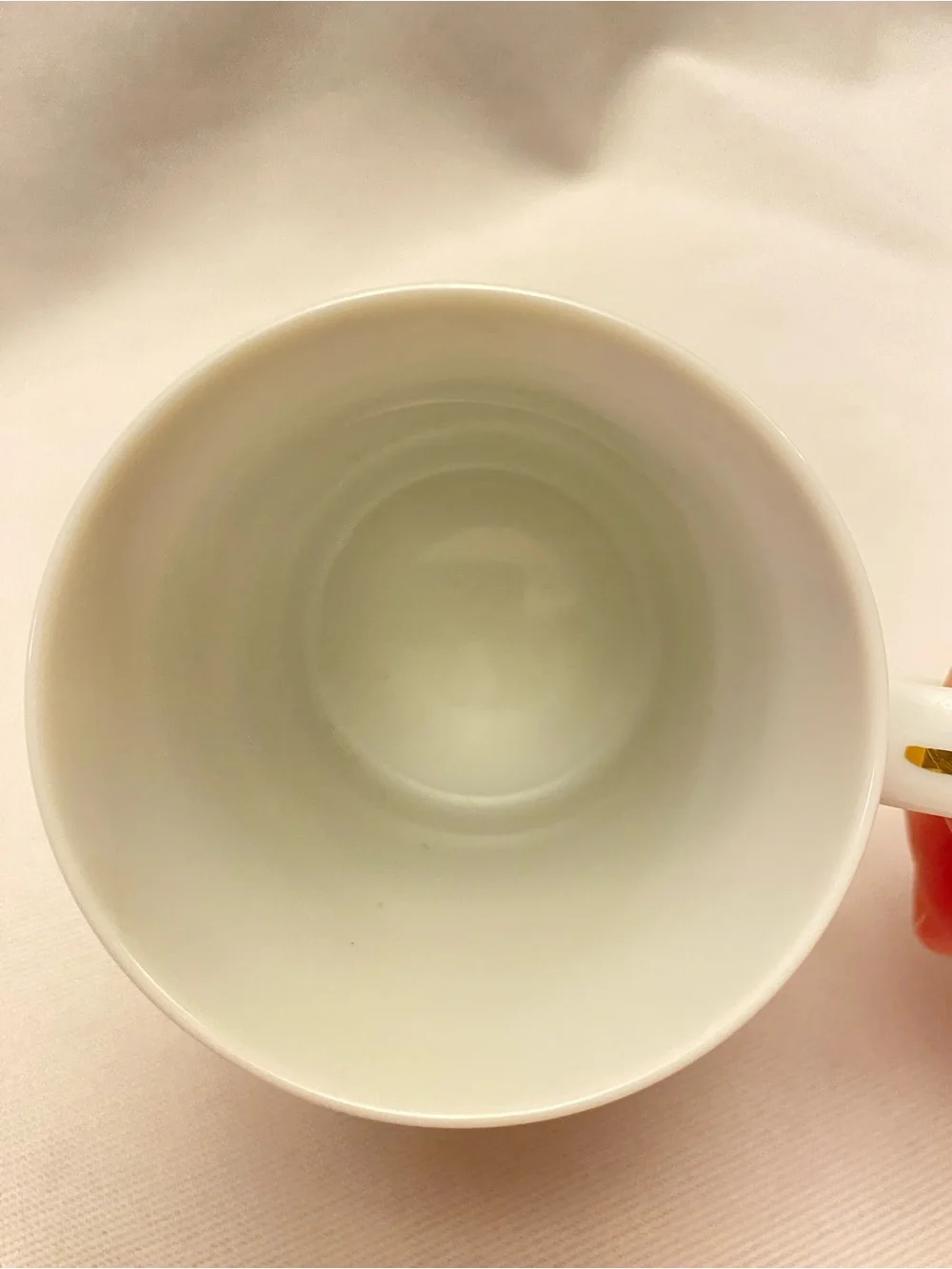 Vintage Harlequin Williams Sonoma Red Green Gold White Diamond Holiday Mug Japan